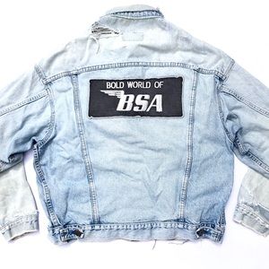 SOLD.   RARE Levis Bold World Of BSA Motorcycles